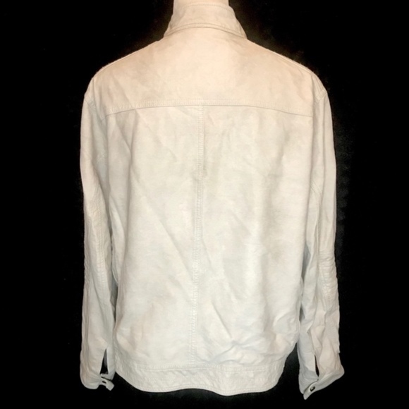 Express hoodie motor vegan leather biker jacket - Picture 8 of 8